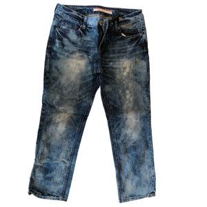 Standard and Practices Womens Size 30 Bleached Acid Wash Jeans Staight Leg